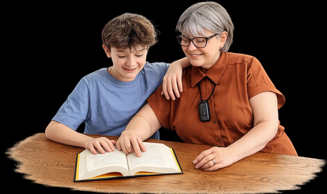 Senior safety and independent living illustration